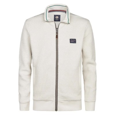 блуза,мъжки,пуловери,petrol,industries,m,3050,swc343,full,zip,sweatshirt,antique,white,melee,(white)