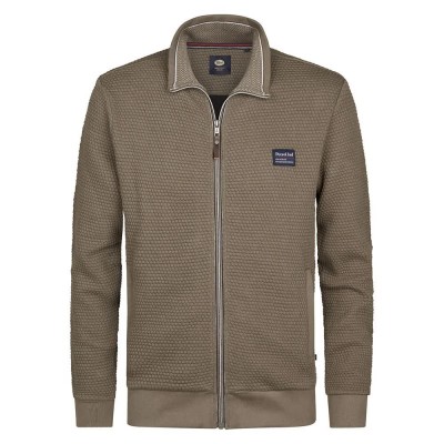 блуза,мъжки,пуловери,petrol,industries,m,3050,swc343,full,zip,sweatshirt,mossy,stone,(brown)
