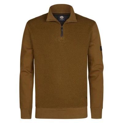 блуза,мъжки,пуловери,petrol,industries,m,3050,swc368,half,zip,sweatshirt,antique,bronze,(brown)