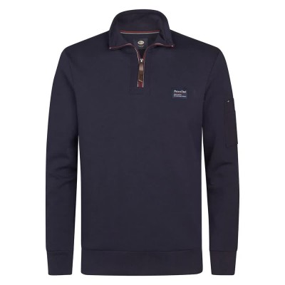 блуза,мъжки,пуловери,petrol,industries,m,3050,swc364,half,zip,sweatshirt,royal,navy,(blue)