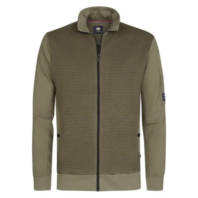 блуза,мъжки,пуловери,petrol,industries,m,3050,swc369,full,zip,sweatshirt,mossy,stone,(green)