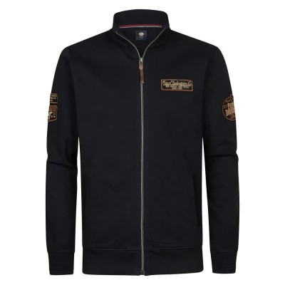 блуза,мъжки,пуловери,petrol,industries,m,3050,swc376,full,zip,sweatshirt,deep,black