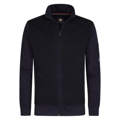 блуза,мъжки,пуловери,petrol,industries,m,3050,swc369,full,zip,sweatshirt,royal,navy,(black)
