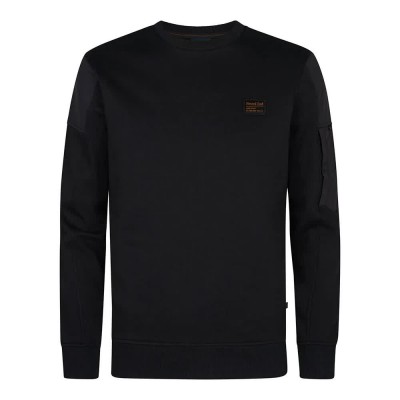 блуза,мъжки,пуловери,petrol,industries,m,3050,swr322,sweatshirt,black,(deep,black)