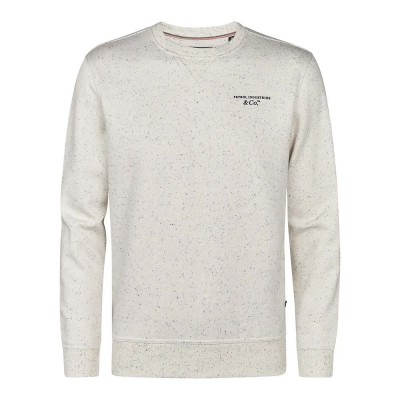блуза,мъжки,пуловери,petrol,industries,m,3050,swr346,sweatshirt,antique,white,melee,(beige,white)