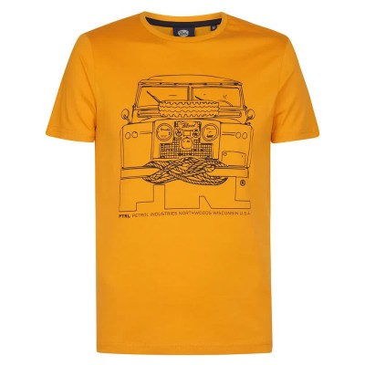 тениска,мъжки,тениски,petrol,industries,m,3050,tsr136,short,sleeve,t,shirt,yellow,(sunflower)