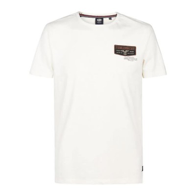 тениска,мъжки,тениски,petrol,industries,m,3050,tsr607,short,sleeve,t,shirt,white,(seashell)