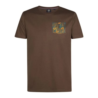 тениска,мъжки,тениски,petrol,industries,m,3050,tsr613,short,sleeve,t,shirt,mud,(brown)