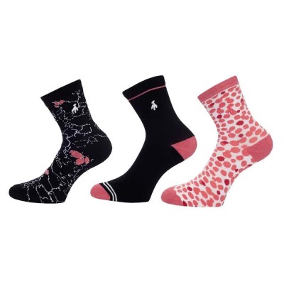 чорапи,дамски,чорапи,green,lamb,pk,long,socks,3,pairs,black,blush,(black,pink)
