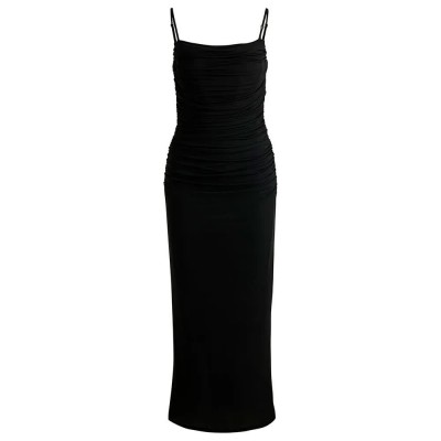 рокля,дамски,поли,и,рокли,hugo,noffiano,01,sleeveless,midi,dress,black,001,(black)