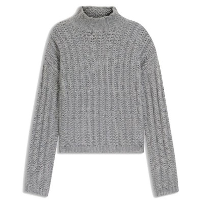 блуза,дамски,пуловери,дамски,плетени,дрехи,hugo,safineyny,10275066,sweater,medium,grey,033,(grey)