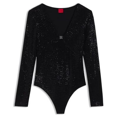 фланелка,с,дълъг,ръкав,дамски,топове,hugo,dammery,10273321,01,long,sleeve,top,black,(black,001)
