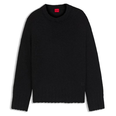 блуза,дамски,пуловери,дамски,плетени,дрехи,hugo,siolino,10274024,01,sweater,black,001