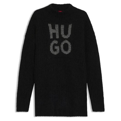 блуза,дамски,пуловери,дамски,плетени,дрехи,hugo,sloguis,10274080,01,sweater,black,001