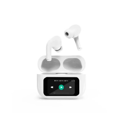 слушалки,слушалки,gembird,tws,lcd,anc,01,w,wireless,earphones,white