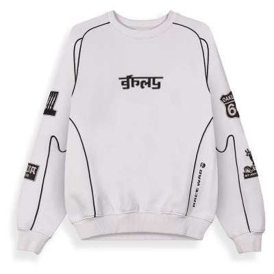 блуза,мъжки,пуловери,дамски,пуловери,grimey,race,war,vintage,sweatshirt,grey,(light,grey)