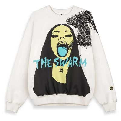 блуза,мъжки,пуловери,grimey,the,swarm,dc,shoes,x,raw,honey,vintage,sweatshirt,off,white