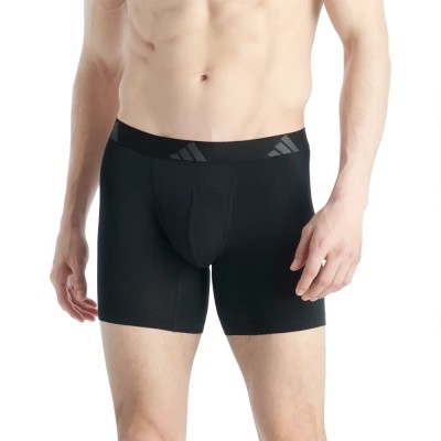 боксерки,мъжко,бельо,adidas,ergo,active,flex,cotton,boxers,2,units,black,(black,black)
