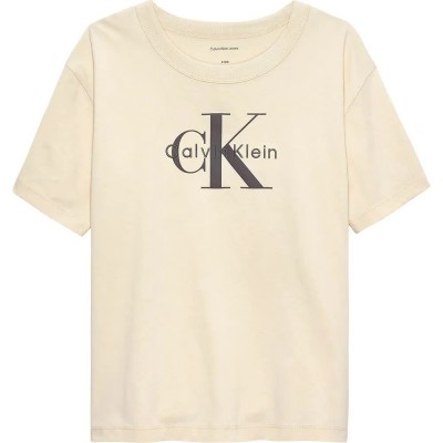 тениска,мъжки,тениски,дамски,тениски,calvin,klein,ib0ib02610,short,sleeve,t,shirt,beige,(whitecap,gray)