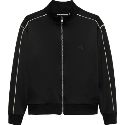 блуза,детски,блузи,calvin,klein,piping,full,zip,sweatshirt,black,(ck,black)