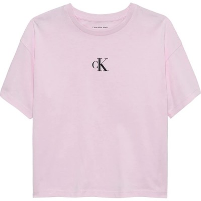 тениска,детски,тениски,calvin,klein,jeans,logo,boxy,short,sleeve,t,shirt,pink,(pearly,pink)