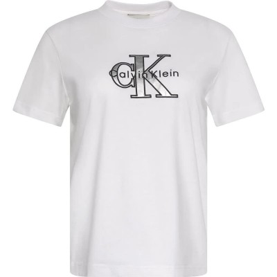 тениска,мъжки,тениски,дамски,тениски,calvin,klein,jeans,lv047e819g,short,sleeve,t,shirt,white,(brilliant,white)