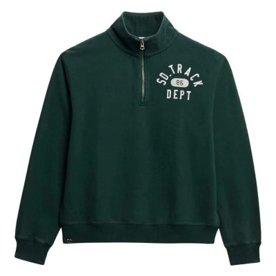 блуза,дамски,блузи,superdry,athletic,ess,applique,half,zip,sweatshirt,enamel,green,(green)