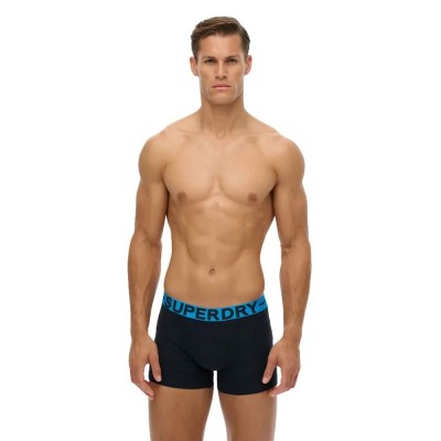боксерки,мъжко,бельо,superdry,boxers,3,units,triple,navy,turquoise
