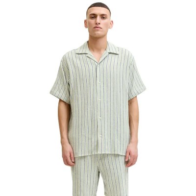 риза,с,къс,ръкав,дамски,ризи,мъжки,ризи,jack,&,jones,coba,striped,resort,short,sleeve,shirt,green,(tea,stripes,stripes)