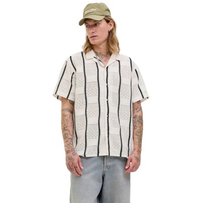 риза,с,къс,ръкав,мъжки,ризи,jack,&,jones,dia,striped,resort,short,sleeve,shirt,antique,white,(beige)