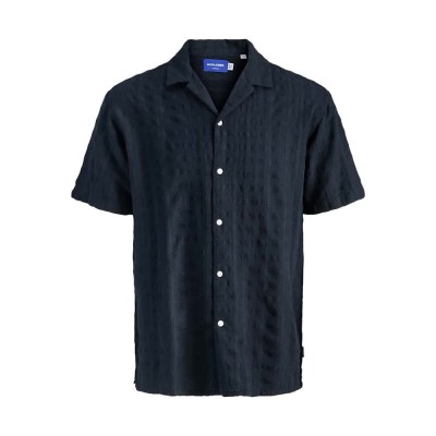 риза,с,къс,ръкав,мъжки,ризи,jack,&,jones,dia,structure,resort,short,sleeve,shirt,black,(blue)