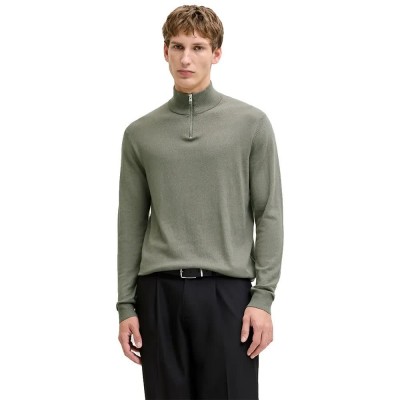 блуза,мъжки,пуловери,jack,&,jones,emil,half,zip,sweater,grey,(vetiver)