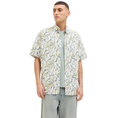 риза,с,къс,ръкав,мъжки,ризи,jack,&,jones,joshua,split,aop,short,sleeve,shirt,cloud,dancer,(beige)