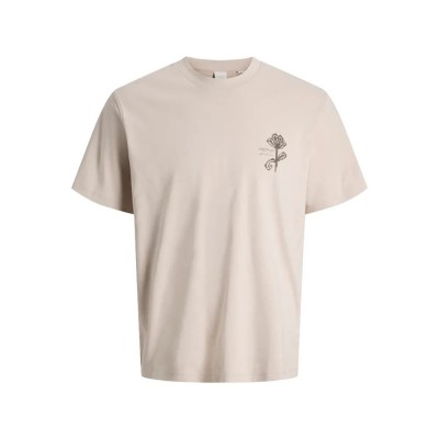 тениска,мъжки,тениски,jack,&,jones,kyle,plus,size,short,sleeve,t,shirt,silver,lining,(beige)