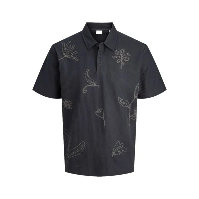 мъжки,блузи,с,яка,jack,&,jones,leon,plus,size,short,sleeve,polo,caviar,(grey)