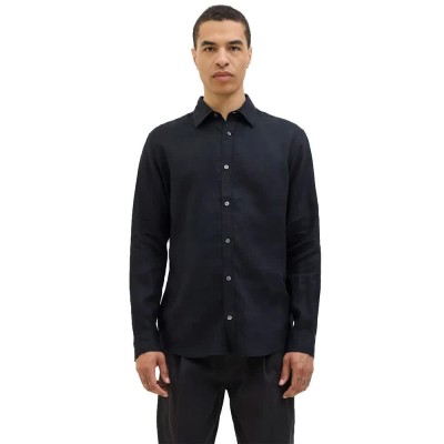 риза,с,дълъг,ръкав,мъжки,ризи,jack,&,jones,loui,linen,long,sleeve,shirt,black