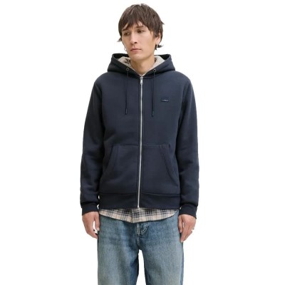 блуза,мъжки,пуловери,jack,&,jones,mason,teddy,full,zip,sweatshirt,blue,(seaborne)