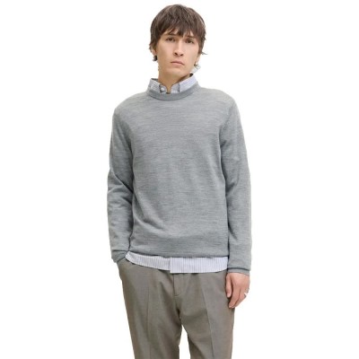 блуза,мъжки,пуловери,jack,&,jones,merino,sweater,medium,grey,melange