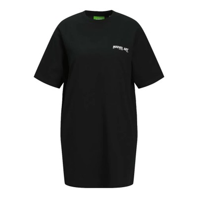 тениска,дамски,тениски,jack,&,jones,millow,loose,long,jjxx,short,sleeve,t,shirt,black,print,nouvel,art,(black)