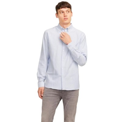 риза,с,дълъг,ръкав,дамски,ризи,мъжки,ризи,jack,&,jones,oscar,long,sleeve,shirt,blue,(infinity,stripes,white)