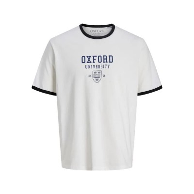 тениска,мъжки,тениски,jack,&,jones,oxford,uni,short,sleeve,t,shirt,cloud,dancer,(white)