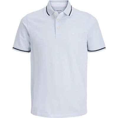 мъжки,блузи,с,яка,jack,&,jones,paulos,plus,size,short,sleeve,polo,blue,(celestial,blue,detail,play)