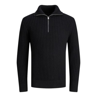 блуза,мъжки,пуловери,jack,&,jones,spencer,half,zip,sweater,black