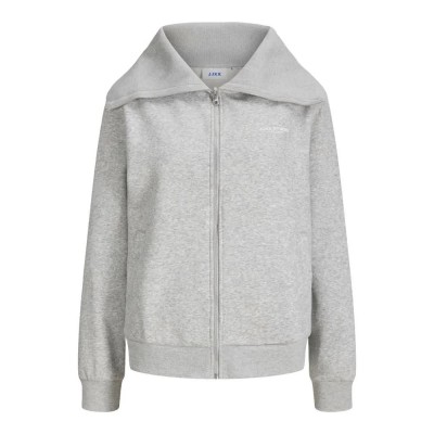 блуза,дамски,блузи,jack,&,jones,studio,vesterbro,flat,jjxx,full,zip,sweatshirt,grey,(light,grey,melange,print,bright,white,studio)