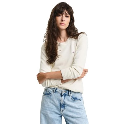 блуза,дамски,пуловери,дамски,плетени,дрехи,gant,4800200,sweater,cream,(beige)
