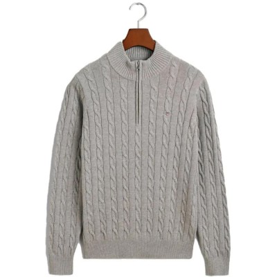 блуза,детски,блузи,gant,984059,half,zip,sweater,grey,melange,(grey)