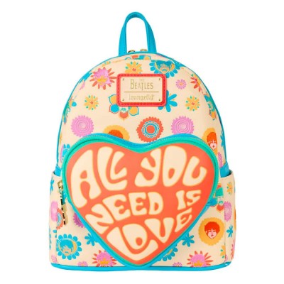 раница,раници,loungefly,the,beatles,mini,backpack,multicolor,(yellow)