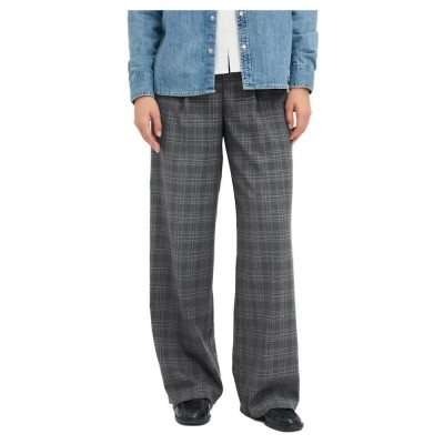 панталони,дамски,панталони,jack,&,jones,ellis,wide,high,waist,jjxx,dress,pants,dark,grey,melange,check,(grey)