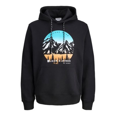 суичър,мъжки,пуловери,jack,&,jones,explorer,hoodie,black,(black)