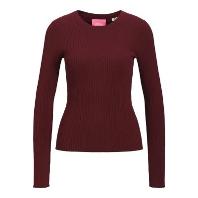 блуза,дамски,пуловери,дамски,плетени,дрехи,jack,&,jones,jodi,tight,jjxx,sweater,cabernet,(red)
